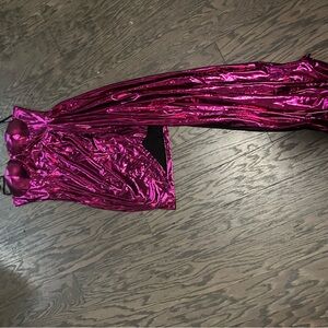 Shiny Pink Metallic Dress